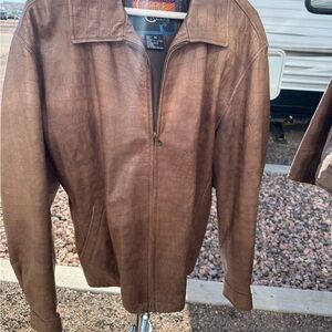 Cripple Creek Brown Leather Jacket
